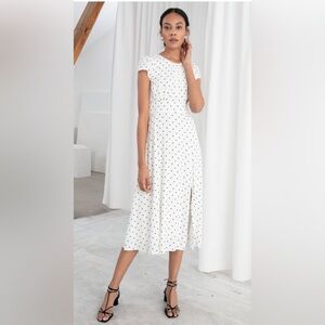 & Other Stories Polka Dot Dress size 8